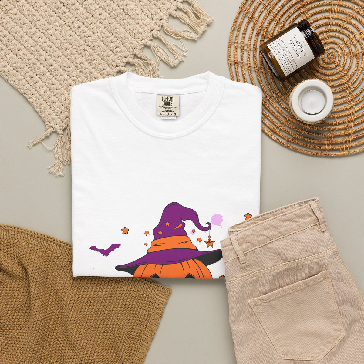 Halloween Pumpkin Tee — "Coffee by Day, Potions by Night"