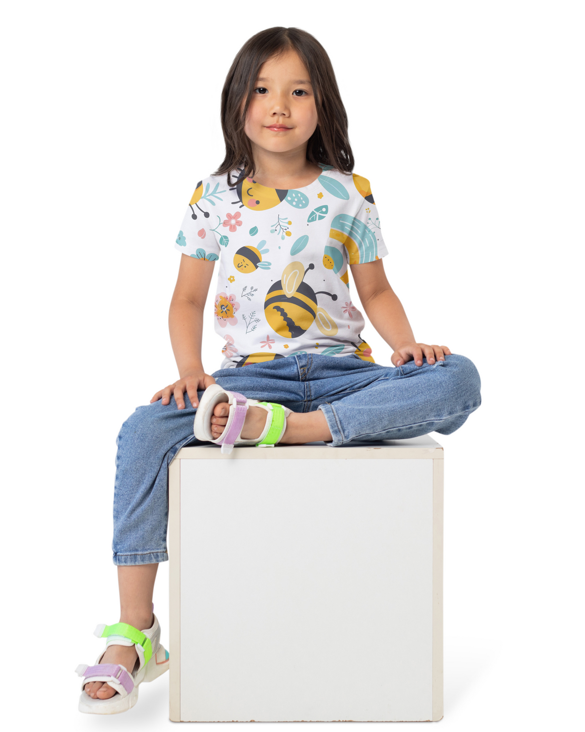 Blexee Girls All Over Printed T-shirt