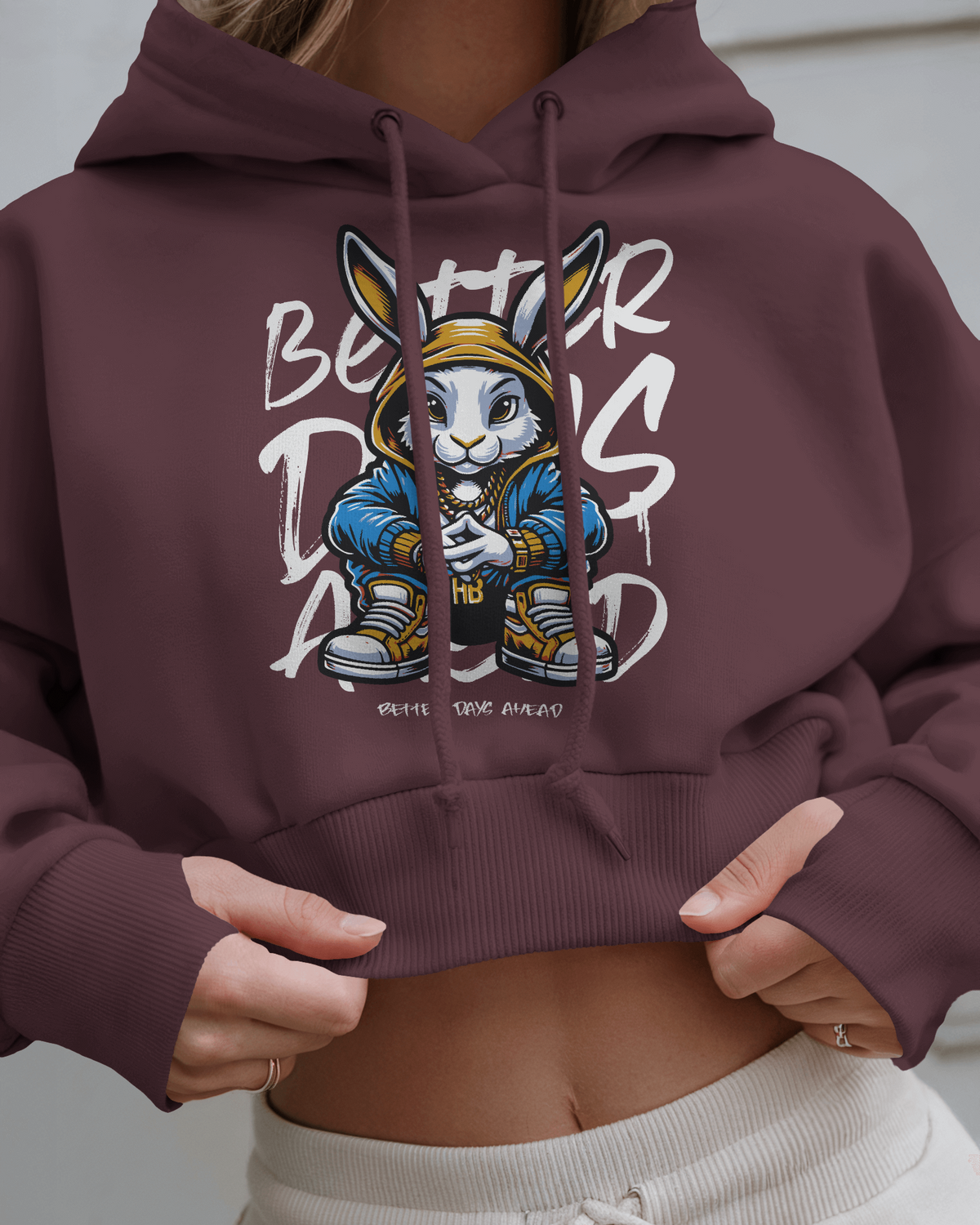 Blexee Women’s Better Days Ahead Cropped Hoodie