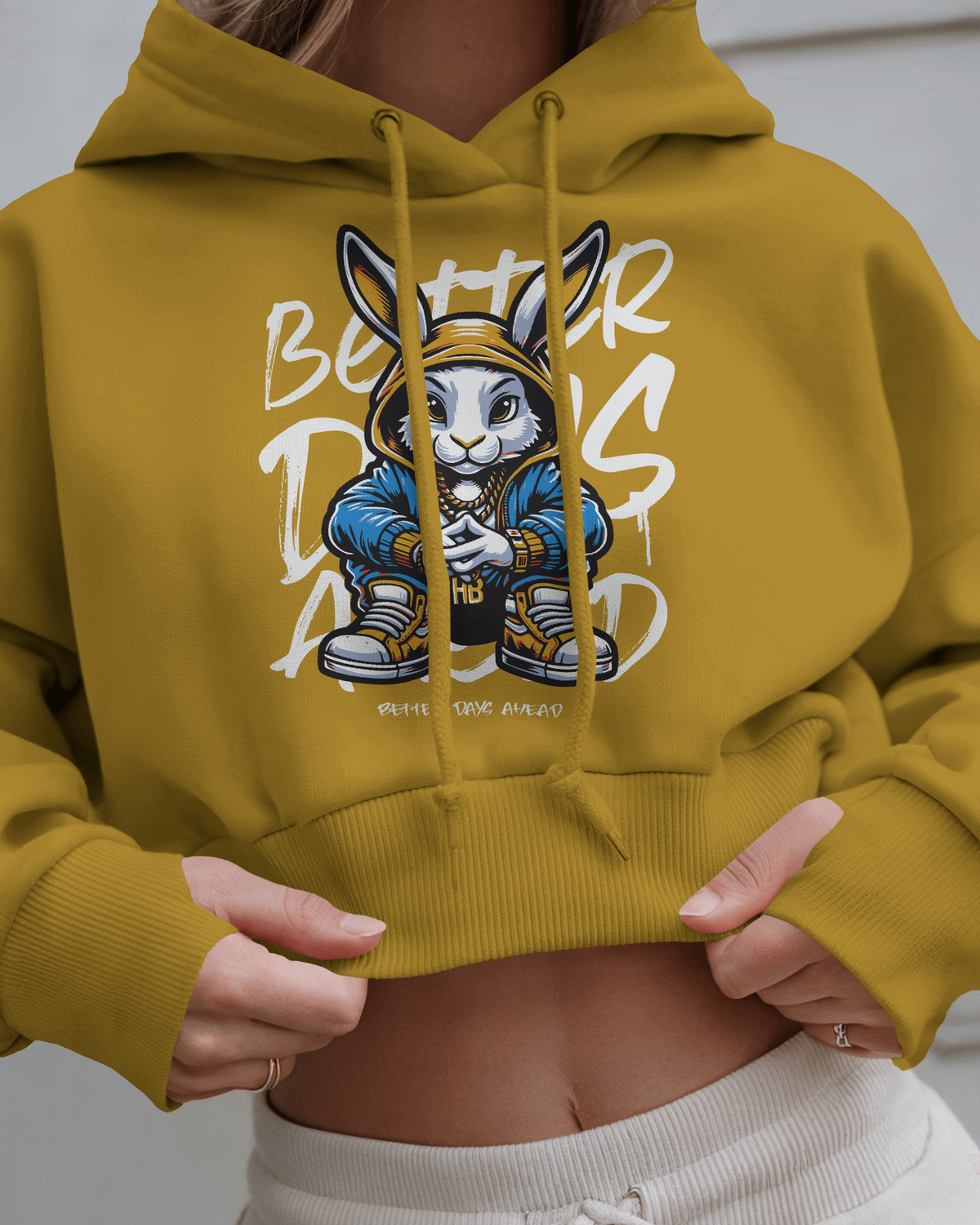 Blexee Women’s Better Days Ahead Cropped Hoodie